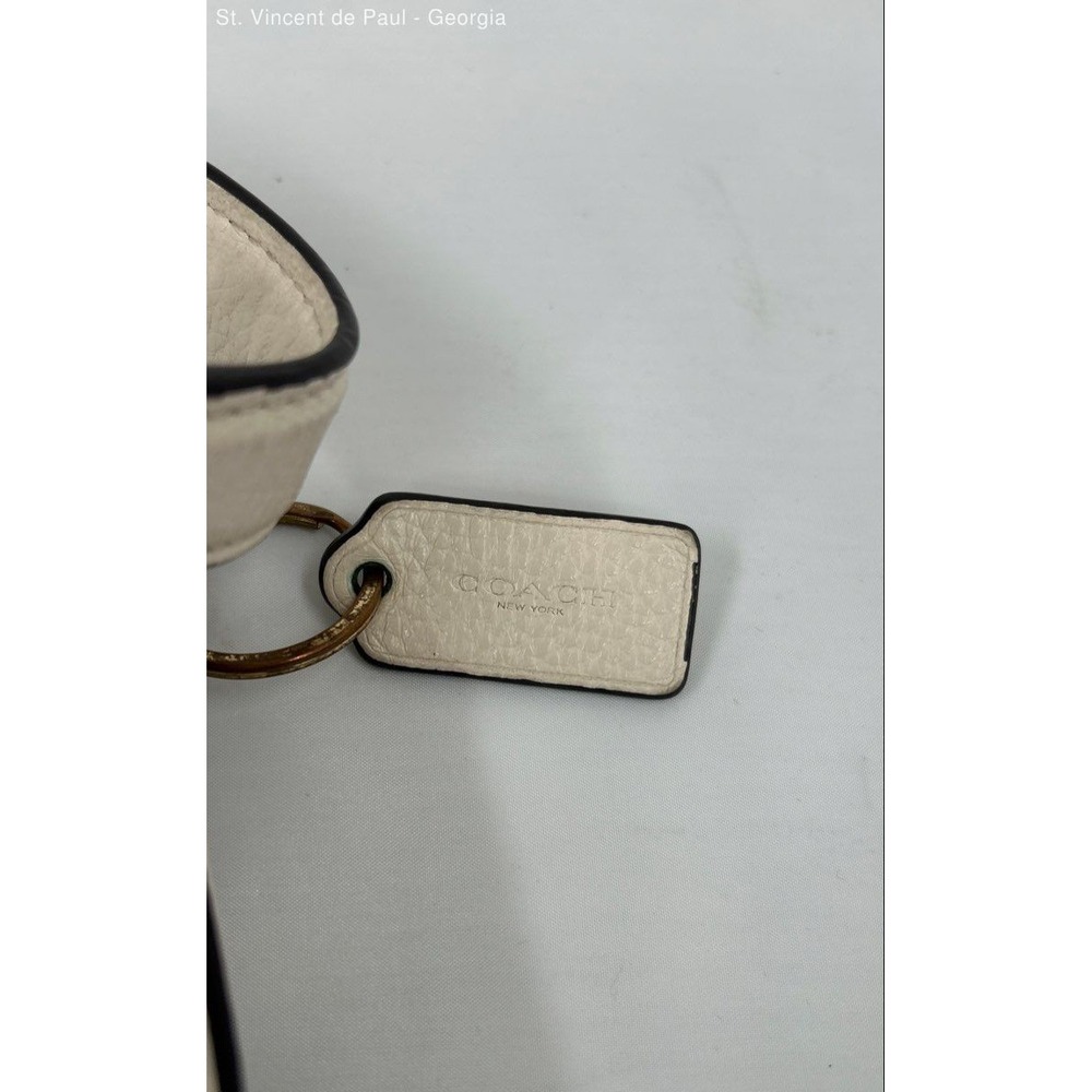 COACH Marlon Hobo Bag Purse Refined Pebble Leather Chalk White W/ Gold Hardware - Picture 5 of 12